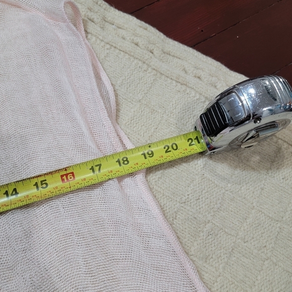 Eileen Fisher Organic Linen Fishnet Tunic size S/M Light Pink - Picture 7 of 11